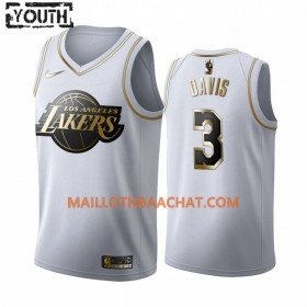 Maillot NBA Los Angeles Lakers Anthony Davis 3 Nike 2019-20 Blanc Golden Edition Swingman - Enfant